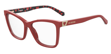 Premium Women Moschino Love Model Eyeglasses: MOL586 - Red- SpecSMART Eye Clinic (Diagonal View)
